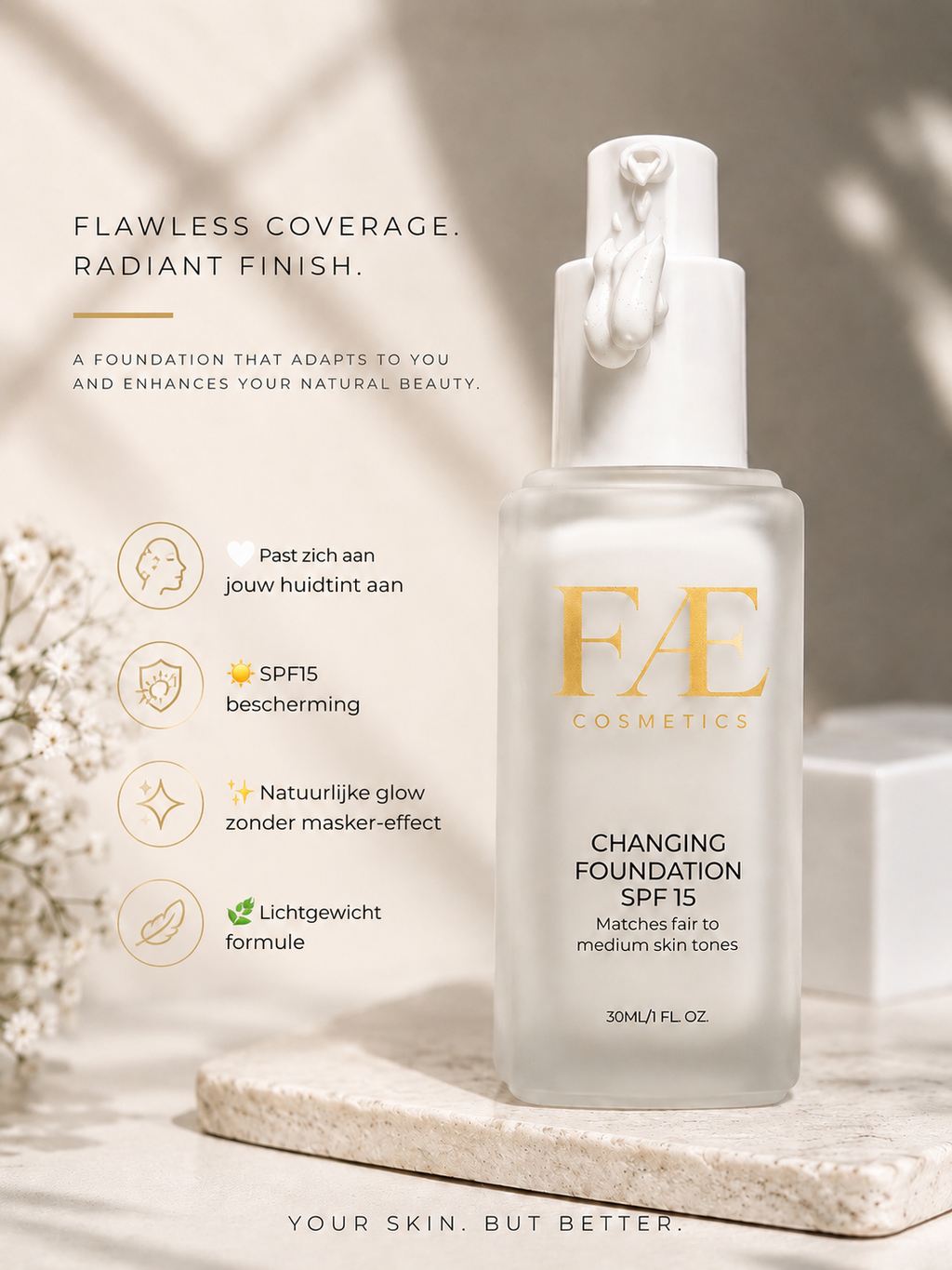 FÆ Changing Foundation SPF15